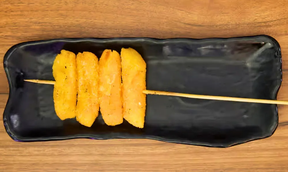 Grilled Rice Cake skewer with spices at Top SF BBQ, a Barbecue Restaurant in San Francisco